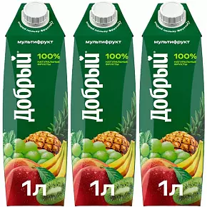 Сок Добрый Мультифрукт 1л.